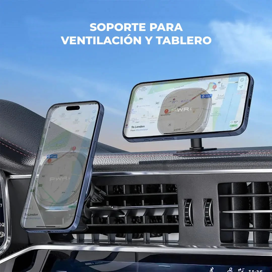 CARMAG 2.0 - Cargador inalámbrico rápido para carro
